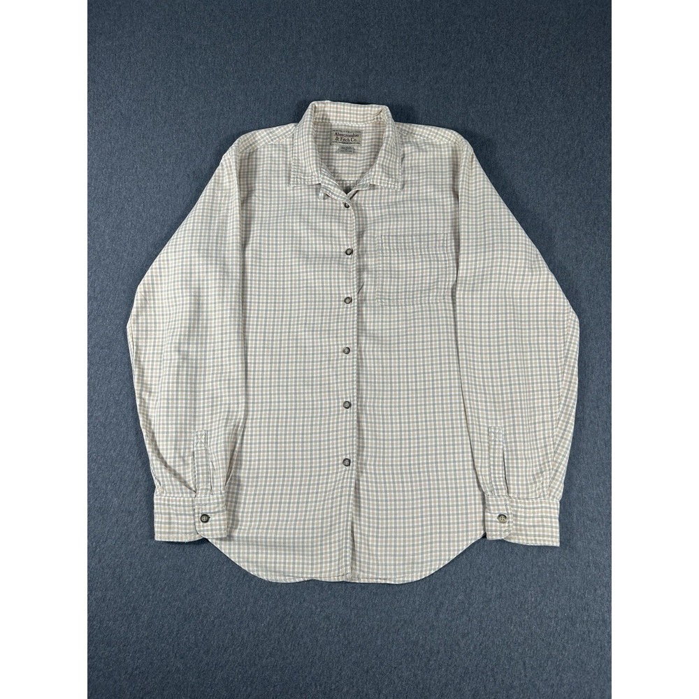 Abercrombie & Fitch Co. Men's Long Sleeve Plaid Button Down Shirt Size M